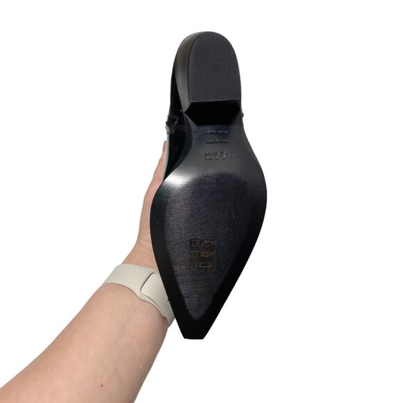 NEW Msgm Tonchetto Women's Glossy Ankle Cowboy Boots Black - Picture 14 of 14